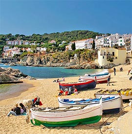 Woingen aan de spaanse kust